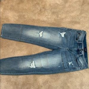 Size 11 Judy Blue distressed jeans.